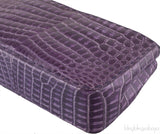 Purple Crocodile Handbag