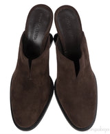 Bottega Veneta Dark Brown Suede Cha-cha Mules