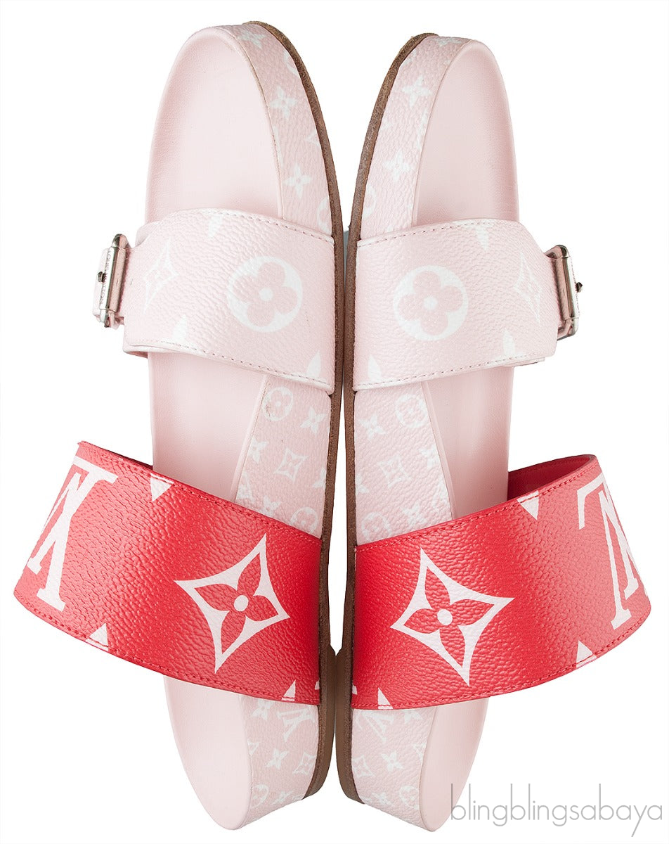 Bom Dia Flat Mule Light Pink