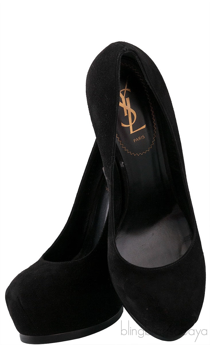 Black Suede Tribtoo Pump