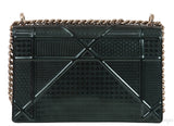 Diorama Emerald Green Flap Shoulder Bag