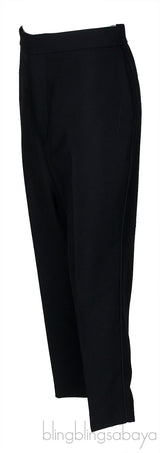 Black Wool Blend Trouser