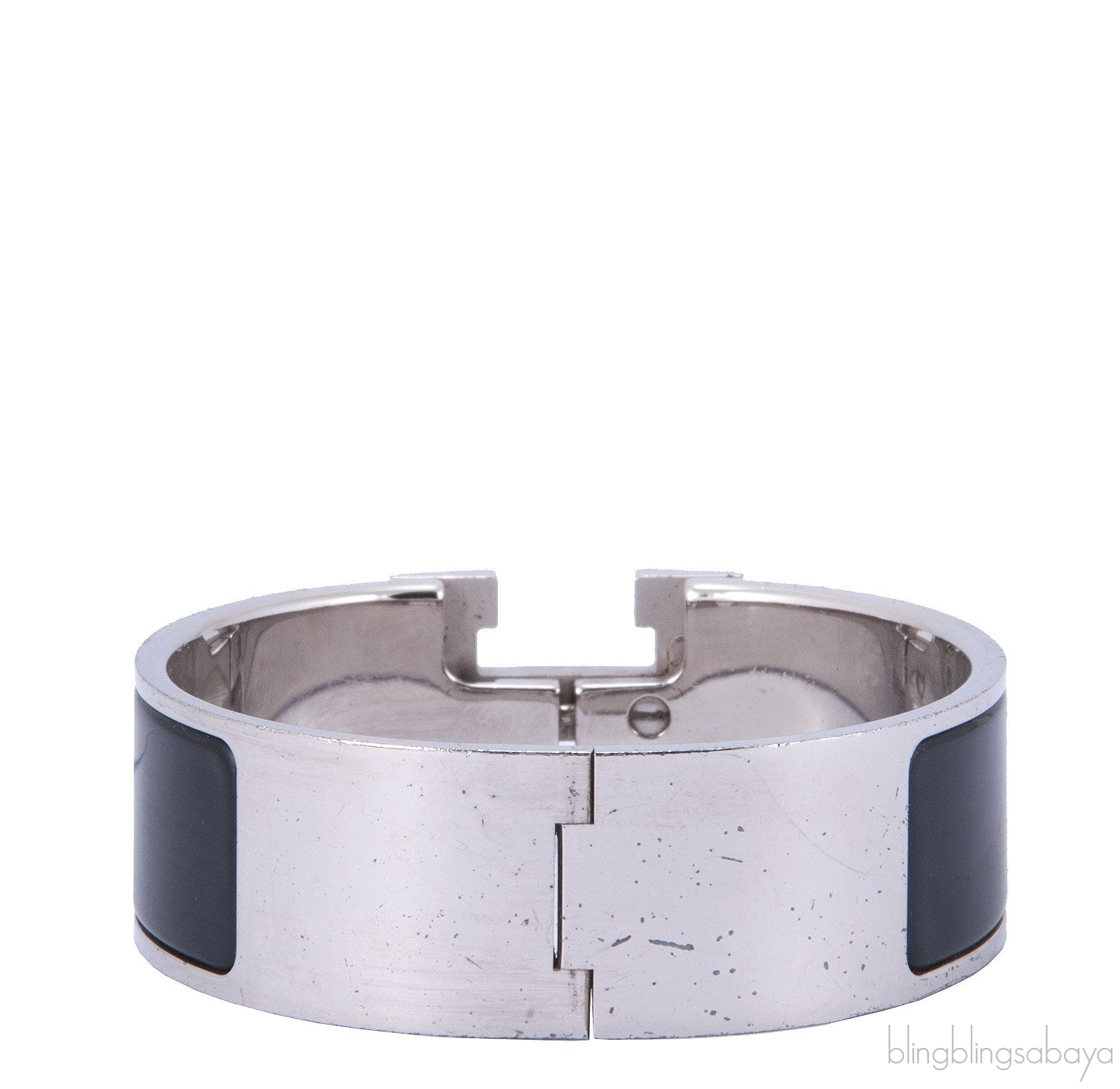 Clic Clac Black H Wide Bracelet