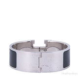 Clic Clac Black H Wide Bracelet