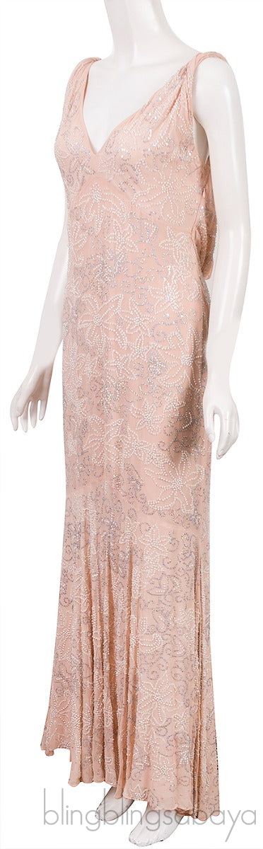 Bead & Sequin Embellshed Gown