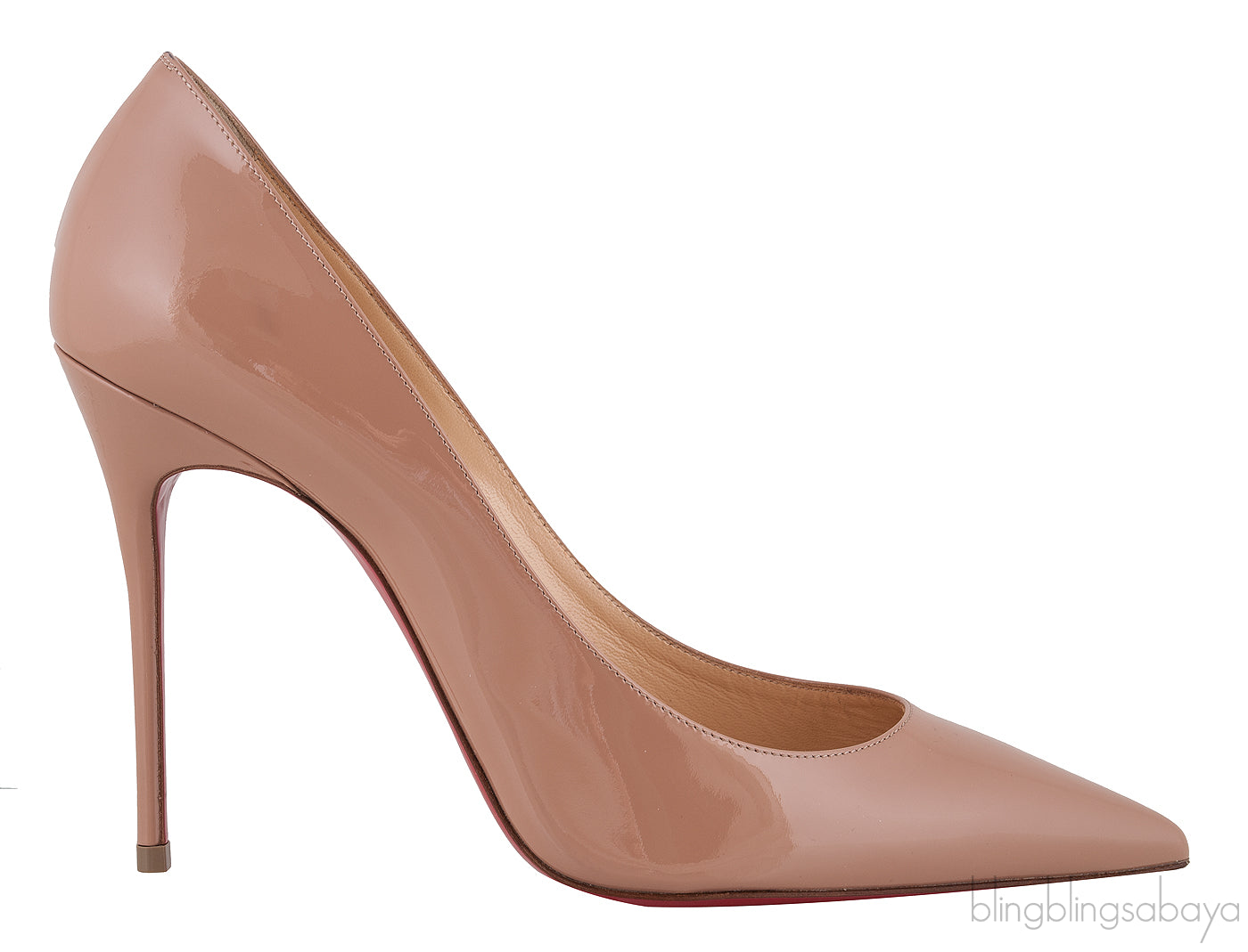 So Kate Nude Patent Pointed Toe
