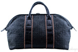 Nero Intrecciato Nappa Croco Duffle
