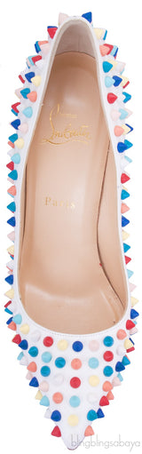 Pigalle Multicolor Spiked Leather Pump