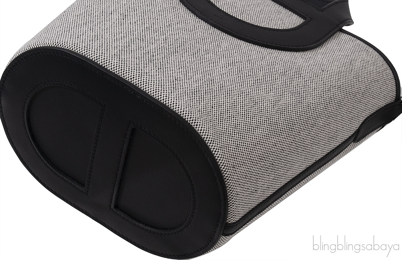 In-the-Loop 18 Ecru/Black Canvas & Black Swift Leather PHW