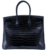 Birkin 35 Blue Marin Croco