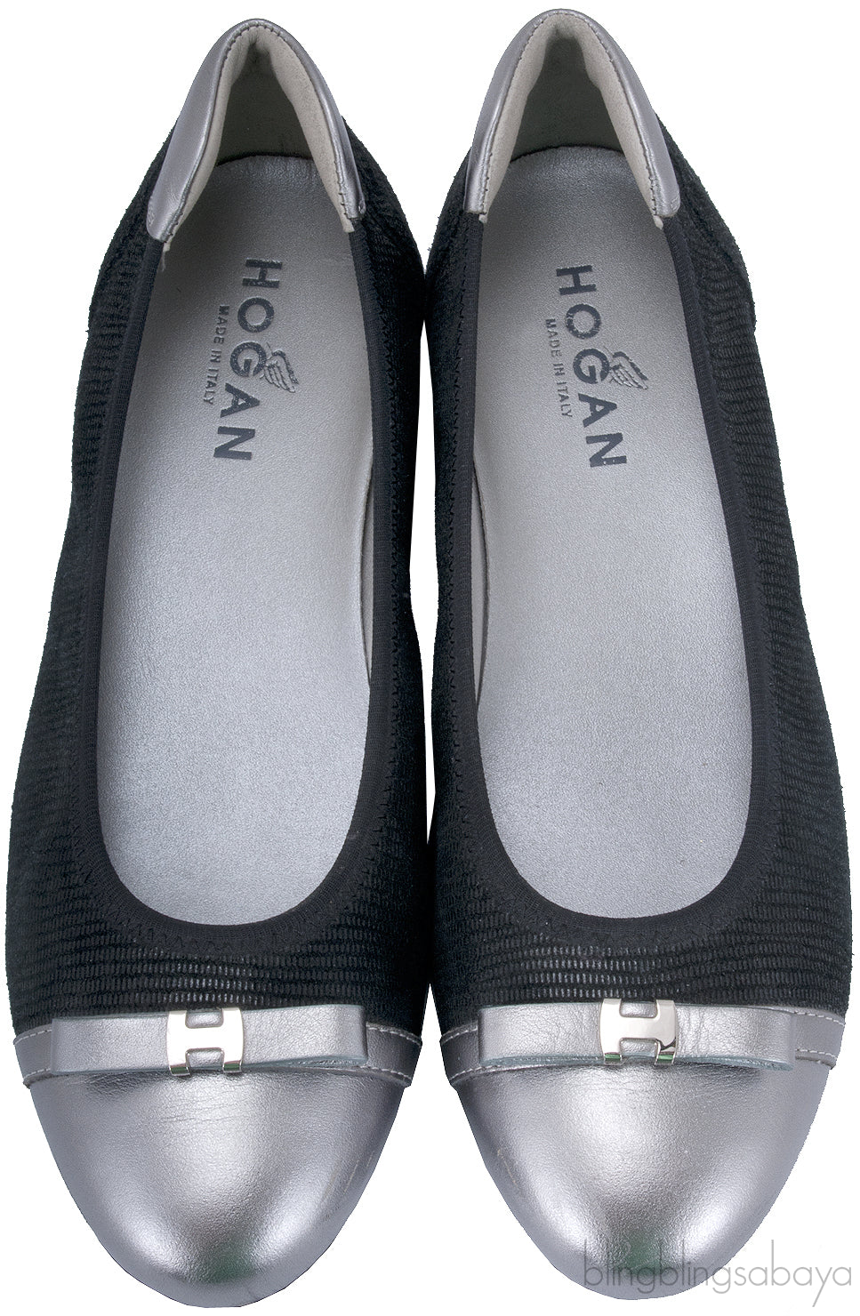Silver Cap Toe Ballet Flat