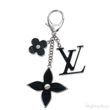 Louis Vuitton Black Fleur D'Epi Bag Charm