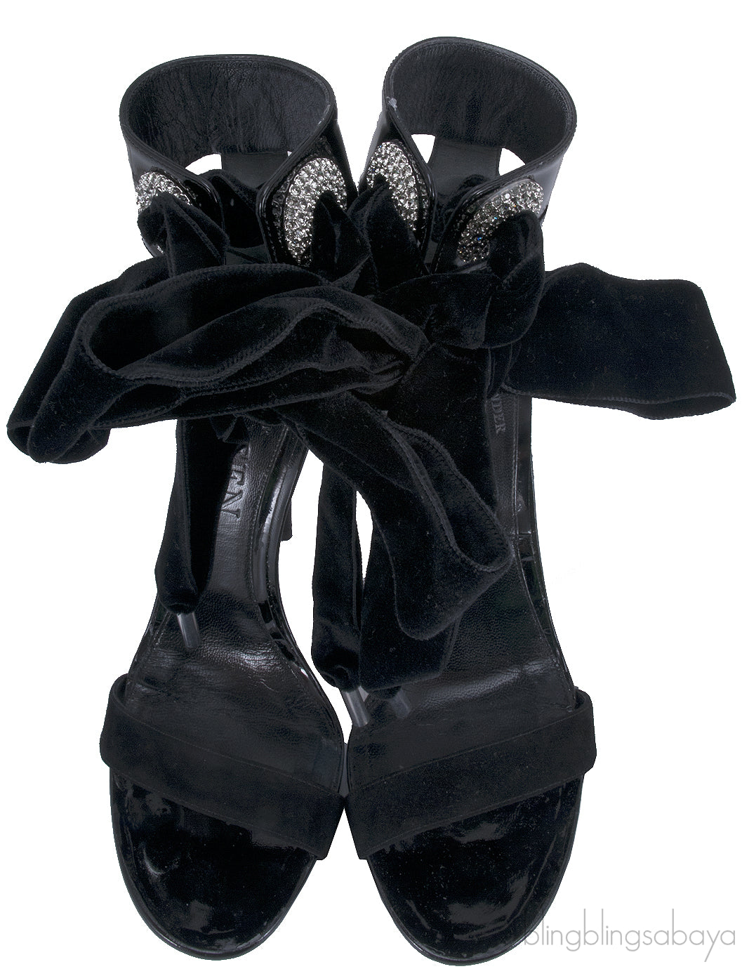 Swarovski Crystal Embellished Leather Sandals*