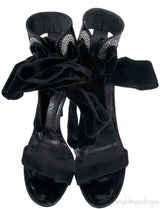 Swarovski Crystal Embellished Leather Sandals*