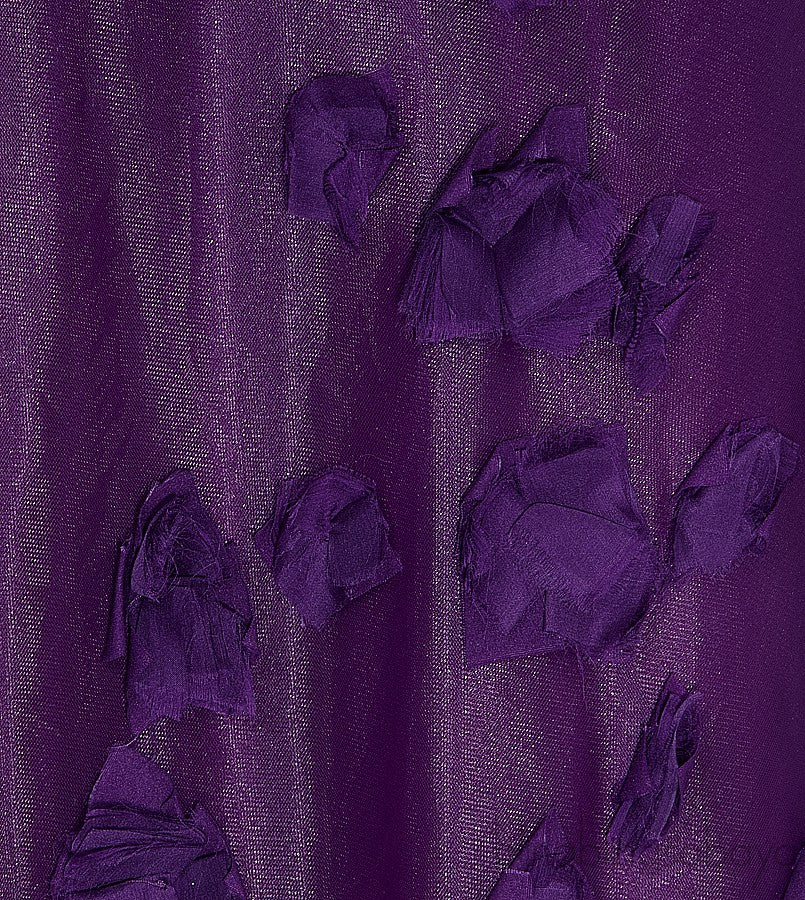 One Shoulder Purple Long Dress