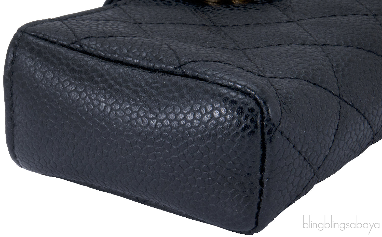 Black Quilted Phone Holder GHW