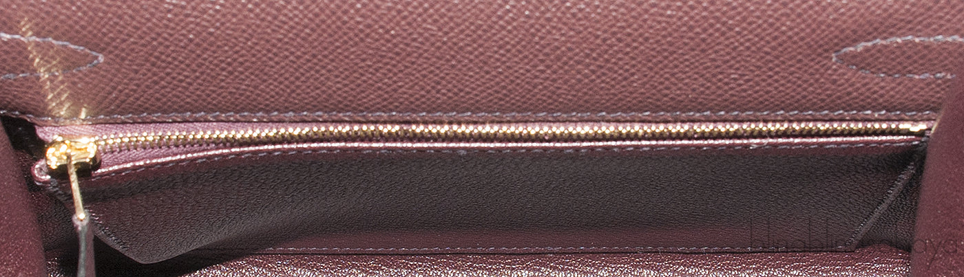 Kelly 25 Rouge Epsom Sellier GHW