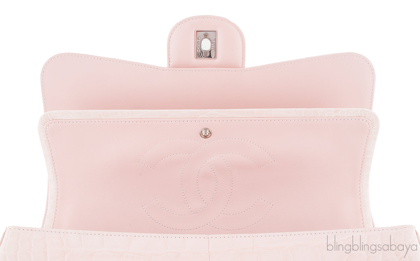 Light Pink Jumbo Crocodile Bag