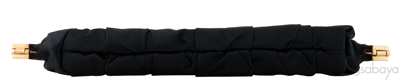 Dolce & Gabbana Miss Lady Black Satin Clutch