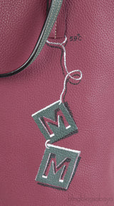 Moynat Quattro Reversible Bi-color Leather Tote