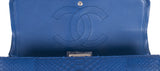 Chanel Classic Blue Python Jumbo Flap Bag