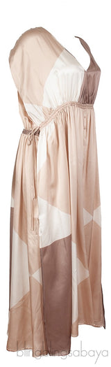 Venezia Open-Back Silk-satin Dress