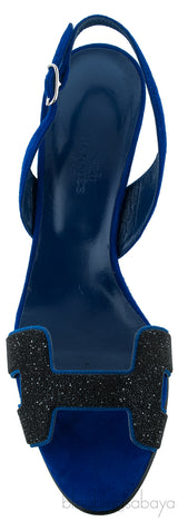 Night 70 Blue Slingback Sandals