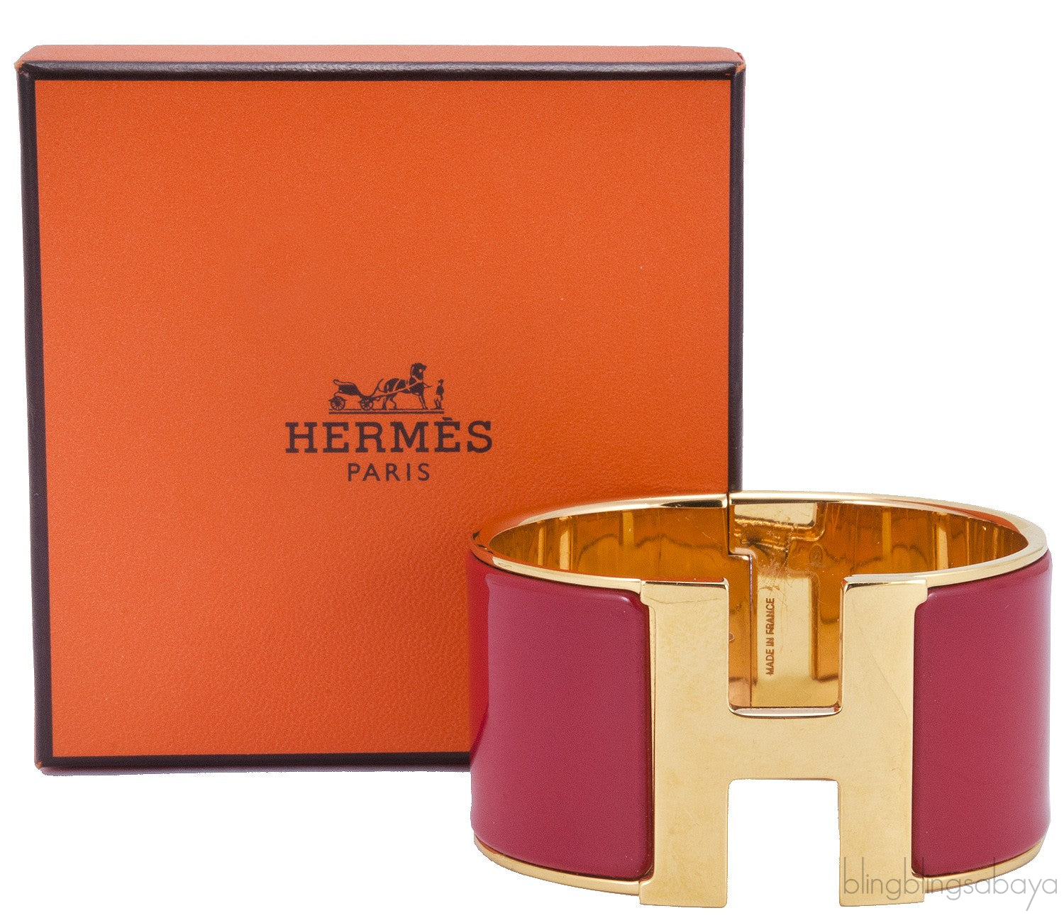 Rouge H Extra Wide Clic Clac Bracelet