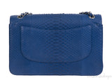 Chanel Classic Blue Python Jumbo Flap Bag