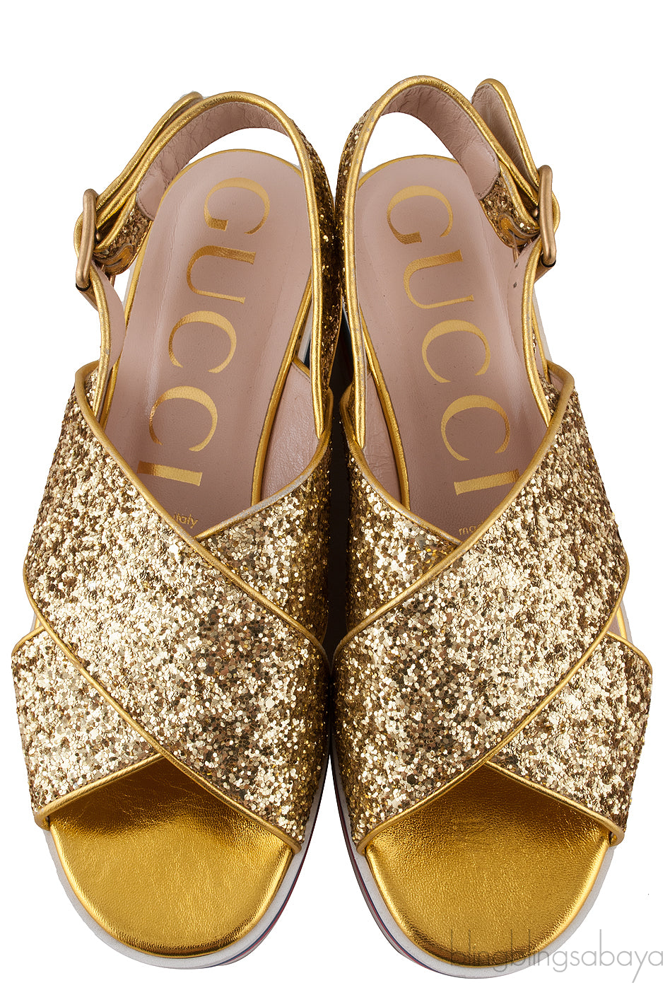 Peggy Glitter Platform Sandals