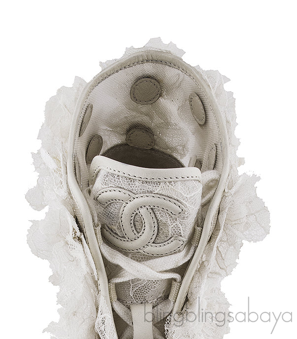 Floral Mesh Camellia Sneakers