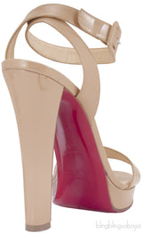 Nude Ankle Strap Sandals