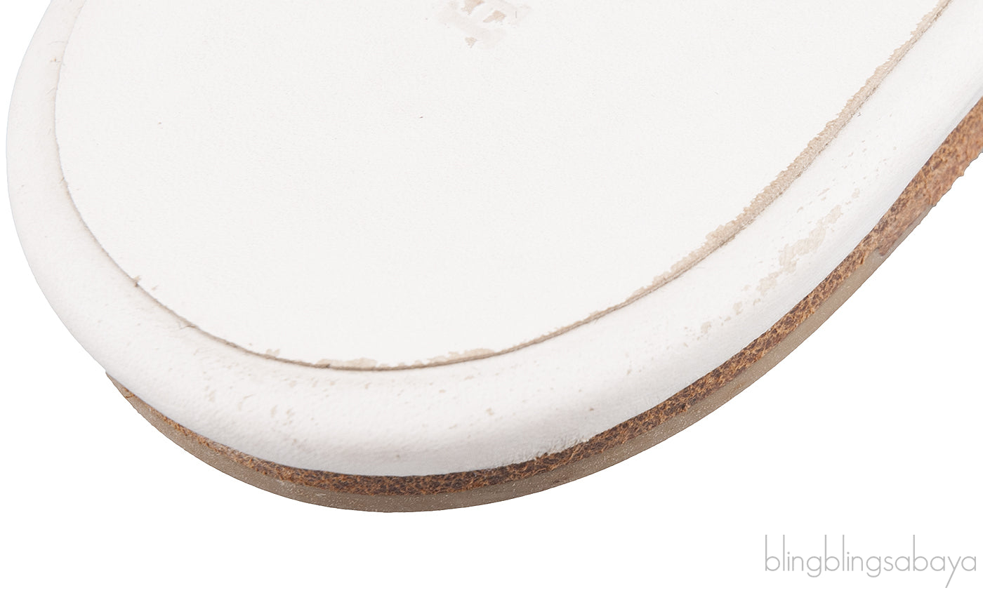 Corfou White Slip-on Sandals