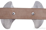 Black Sculptural Metal Bow Belt