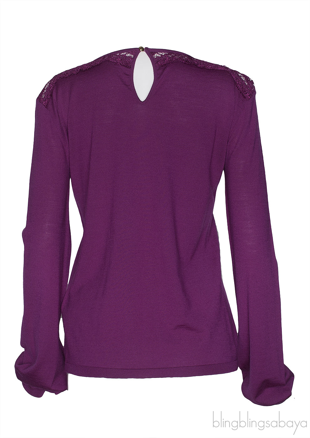 Purple Lace Long Sleeve Shirt
