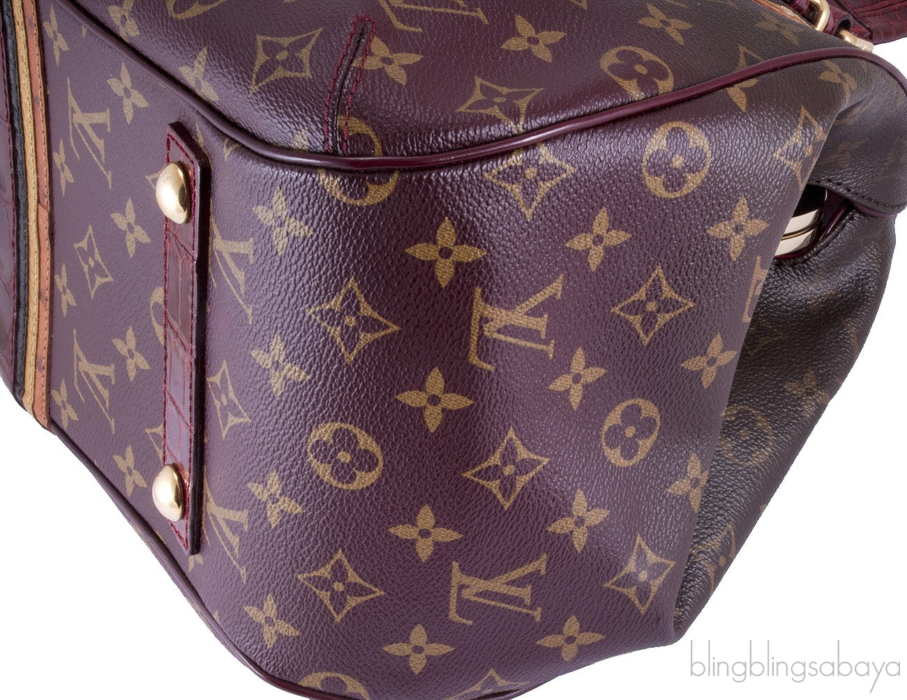 Monogram Grit Exotique Satchel