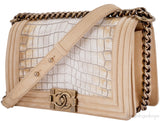 Le Boy Alligator Flap Bag