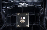 Birkin 35 Black Matte Crocodile PHW