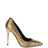 Tom Ford Python Gold Pointed Heels