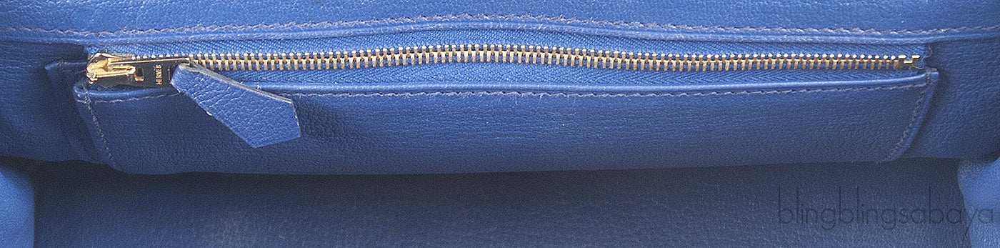 Hermes Birkin 25 Touch Blue Marine Matte Alligator and Blue Sapphire Taurillon Novillo GHW