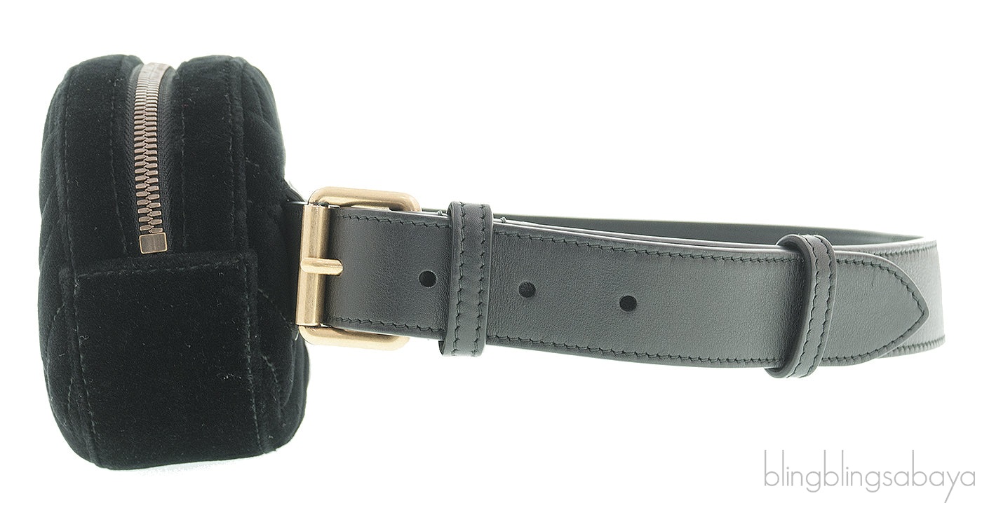 GG Marmont Velvet Belt Bag