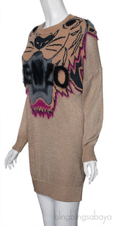 Brown Knitted Sweatshirt