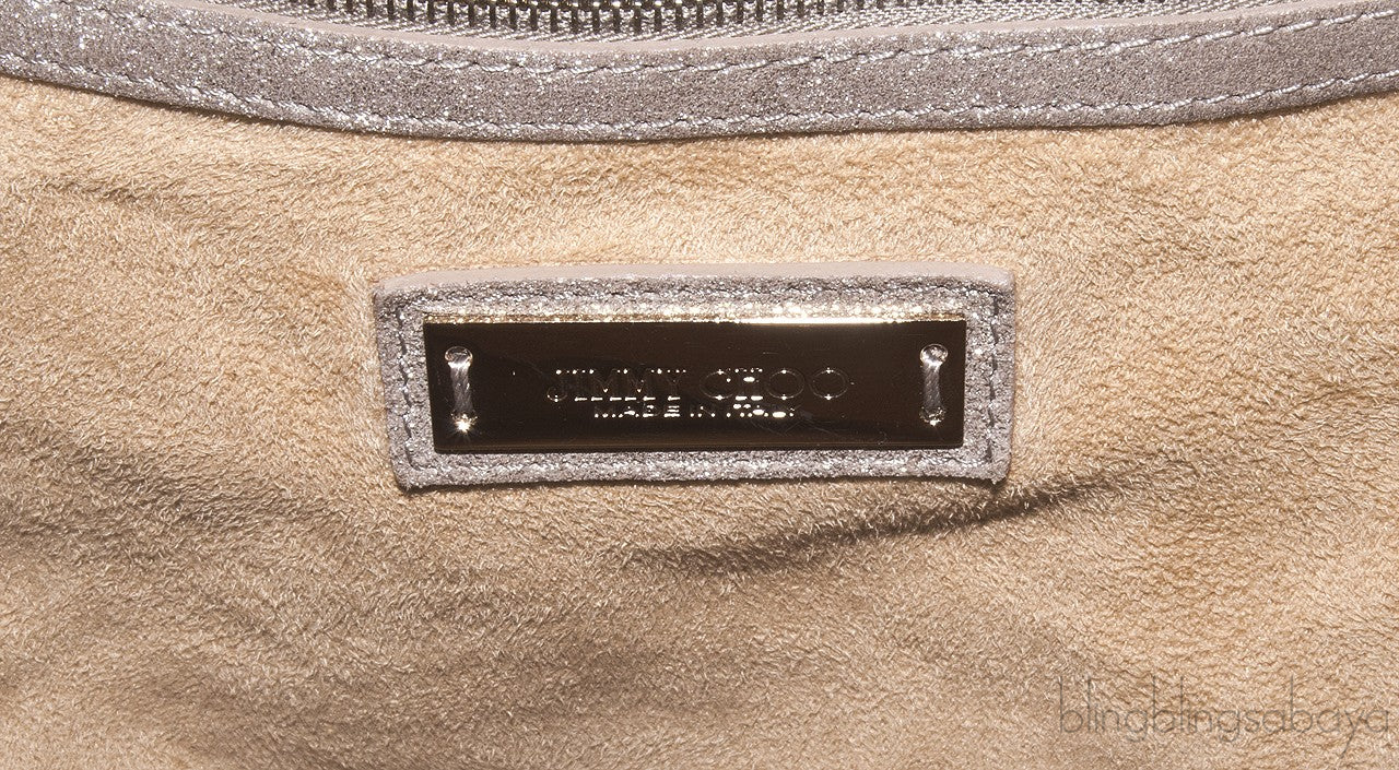 Metallic Brown Hobo Shoulder Bag