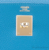 Kelly 32 Blue Turquoise Togo GHW