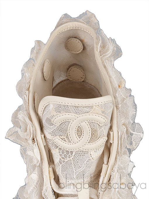 Floral Mesh Camellia Sneakers