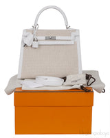 Kelly 25 New White Swift Ecru Beige Toile H PHW