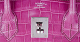 Birkin 30 Fuschia Pink Crocodile