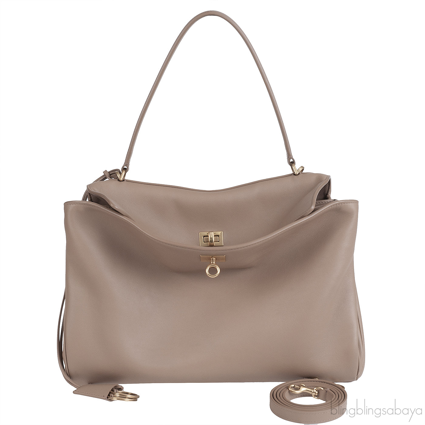 Balenciaga Cream Rodeo Medium Handbag