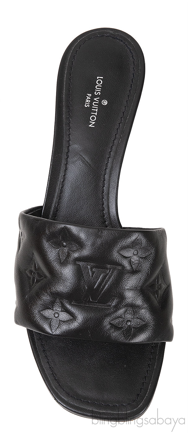 Black Leather 55 mm Revival Mule