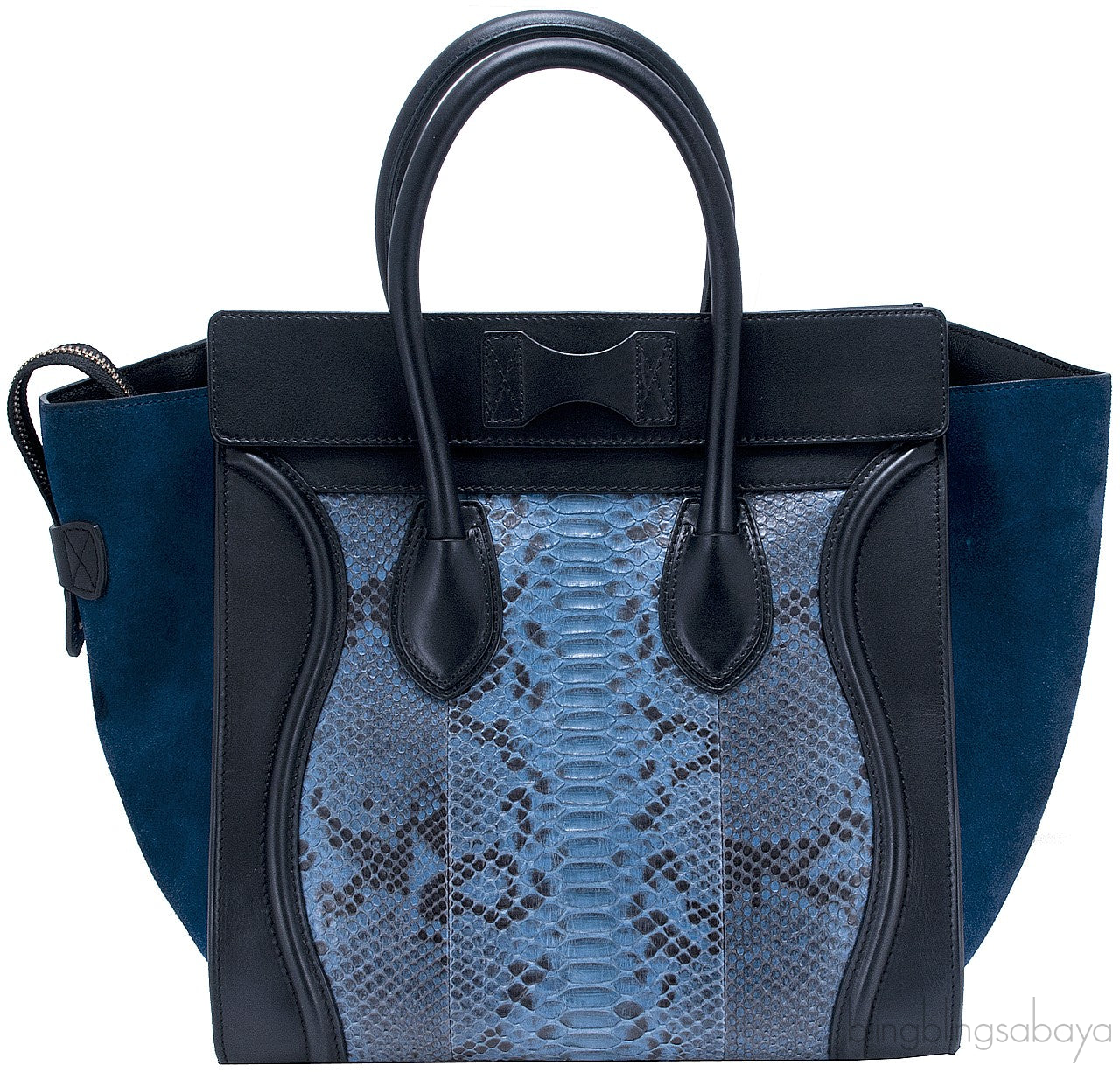 Mini Luggage Blue Python